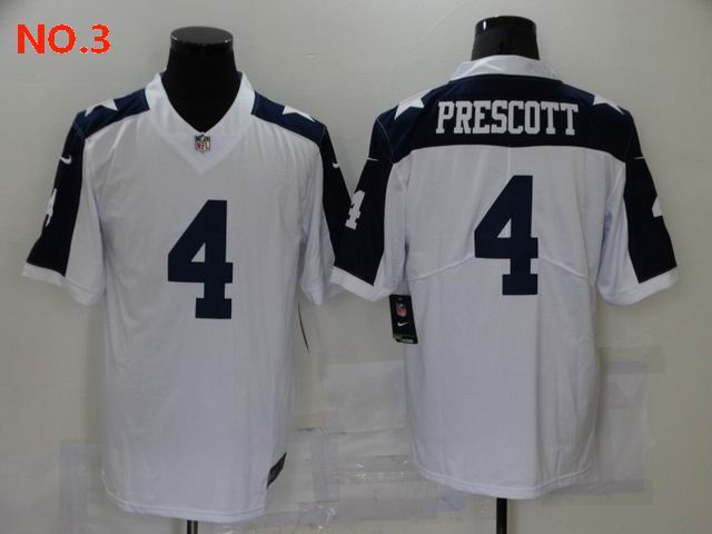 Men's Dallas Cowboys #4 Dak Prescott Jerseys NO.3;